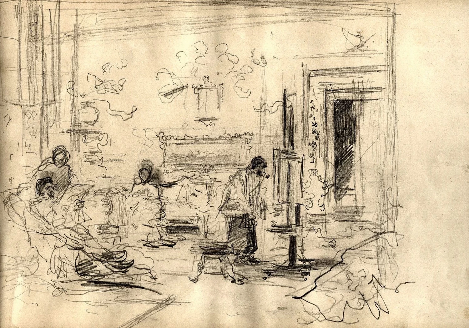 Studio di scena in interno